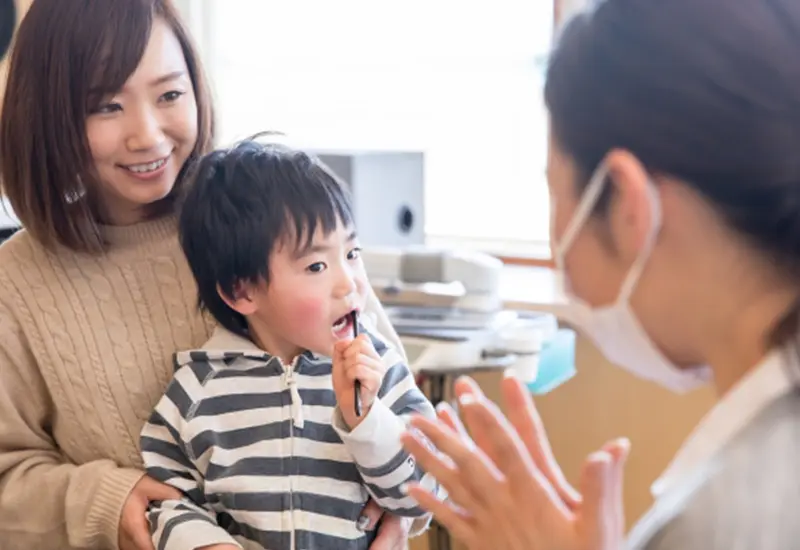 ⻭みがき練習