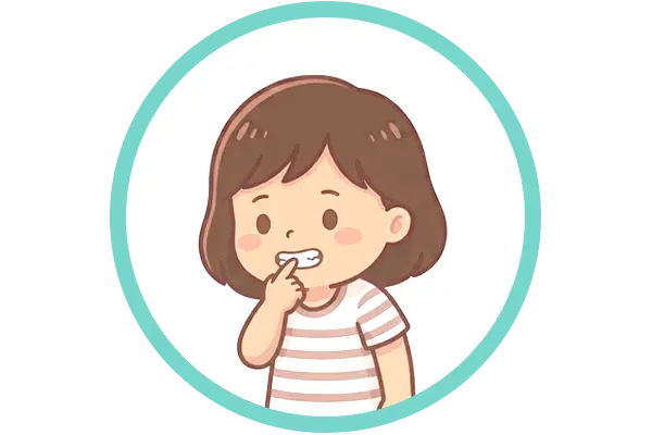 指しゃぶりや爪噛みが続いている